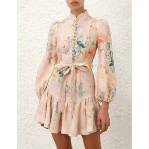Zimmermann Illuminate Peplum Mini Dress